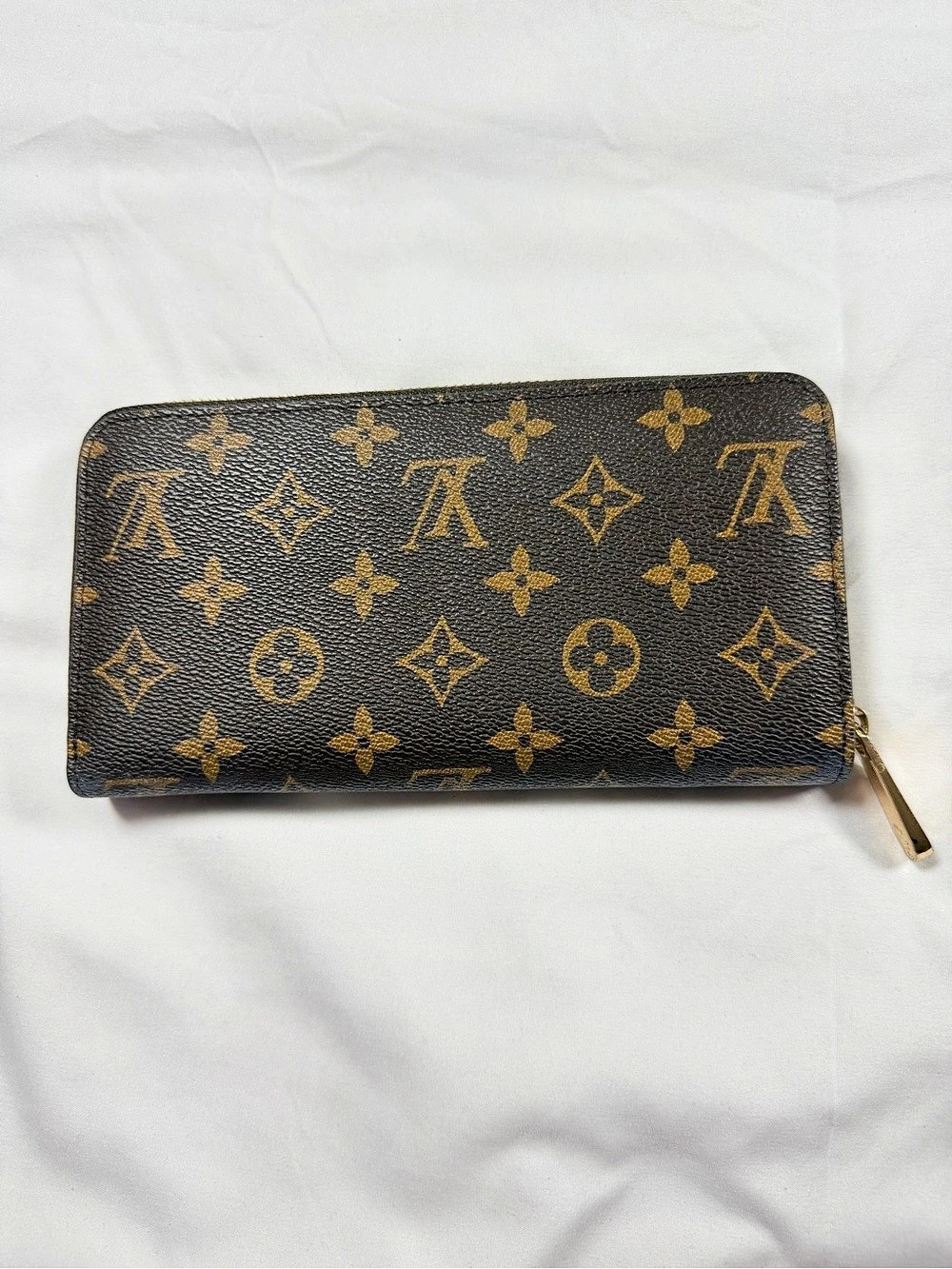 Louis Vuitton Monogram Zippy Wallet Brown Vintage 2008 AF1668 AS IS